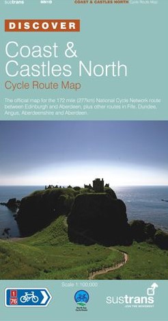 Coast and Castles North Sustrans cycle map
