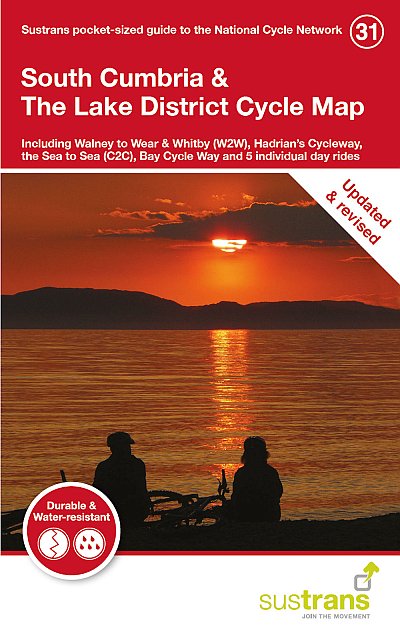 South Cumbria & The Lake District Sustrans Cycle Map