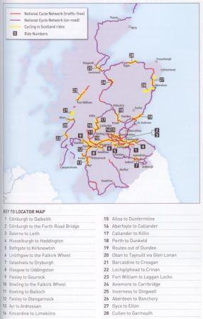 Cycling in Scotland - map