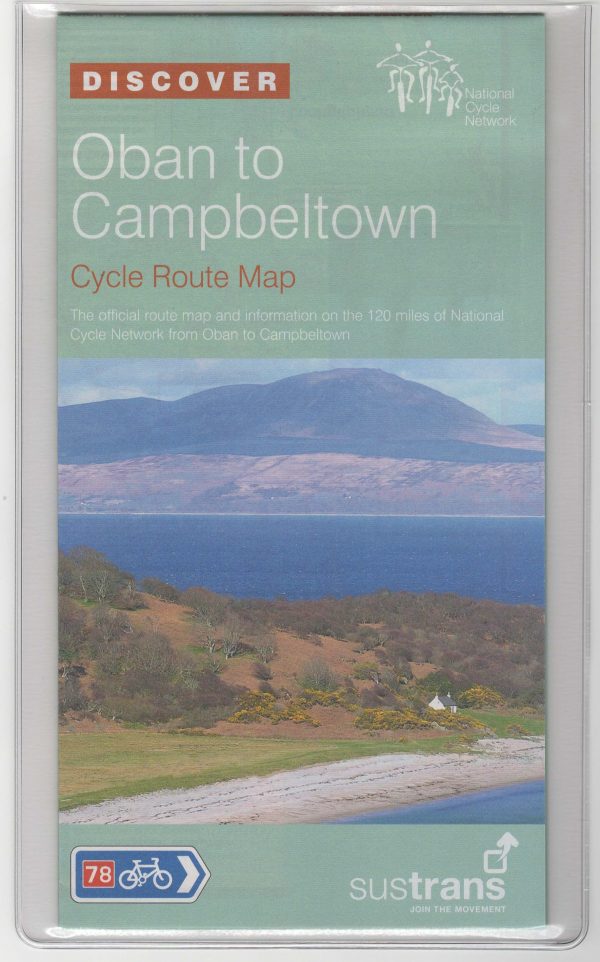 Oban to Campbeltown Sustrans Cycle Route Map NN78