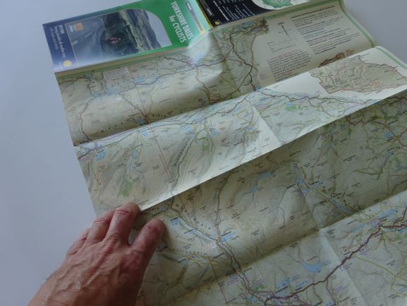 Harvey's Yorkshire Dales for Cyclists map