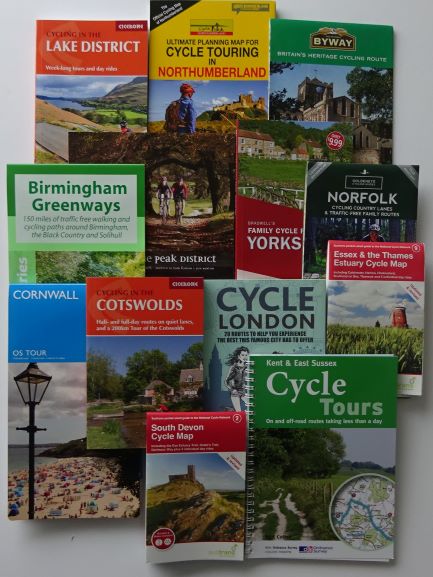 County cycle route maps and guide books of England