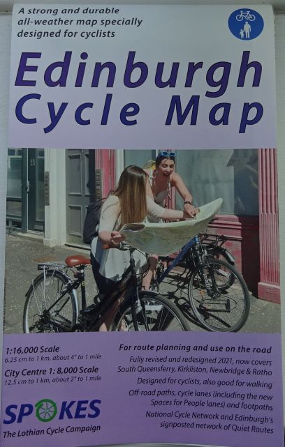 Edinburgh Cycle Map 2021 - Spokes